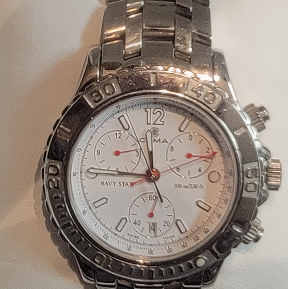 CYMA NavyStar chronograph watch